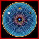 Cosmos Mandala Starlit Realms: Unique Thangka for Sacred Spaces | Original-B11646