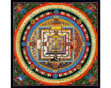 Symbolic Kalachakra Mandala &acirc;�� Reflecting the Nature of Existence -B09012