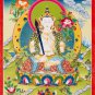 Handmade Manjushree Painting - Flaming Wisdom | Traditional Buddhist Wisdom Art-A98787