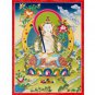 Handmade Manjushree Painting - Flaming Wisdom | Traditional Buddhist Wisdom Art-A98787