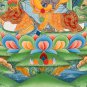 Handmade 24K Zambala Thangka &acirc;�� Tibetan Buddha of Wealth & Abundance | Authentic-B14012