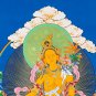 Tibetan Ksitigarbha Thangka &acirc;�� Divine Guidance | Hand-Made Art | Authentic-A90013