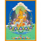 Tibetan Ksitigarbha Thangka – Divine Guidance | Hand-Made Art | Authentic-A90013