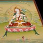 Original Authentic White Tara Thangka: Divine Grace | Hand-Made | Wall -Decor-A85702
