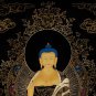 24k Gold Hand-made Shakyamuni Buddha Thangka &acirc;�� The Enlightened One | Wall-Decor-B05725