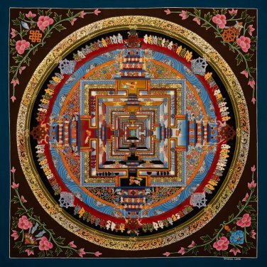 Contours of Enlightenment: Kalachakra Mandala Thangka's Visual Poetry - B02294