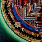 Pathways to Bliss: Navigating the 24K Kalachakra Mandala Through Thangka Meditation-A86921
