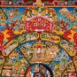 Realm of Realization: Exploring 24K Thangka Wheels of Existence-B02083