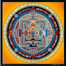 Kalachakra Mandala Art – Handcrafted Buddhist Mandala Wall Decor -A31782