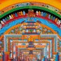 24K Kalachakra Mandala Handcrafted thangka painting-B02079