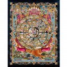 24 K Ancient Wheel of Life Thangka – The Circle of Existence-A76829