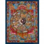 24K Wheel of Life Thangka – A Visual Guide to the Four Truths-A73116