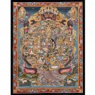 24K Wheel of Life Thangka – A Visual Guide to the Four Truths-B01963