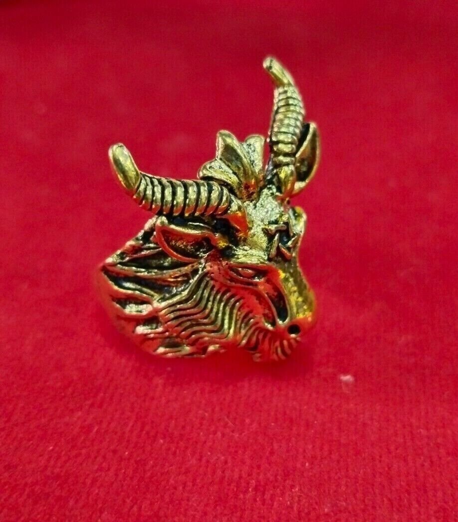 Illuminati Baphomet Infernl Vortex Ring Kamkha Sex Control Lust Money Power Fame