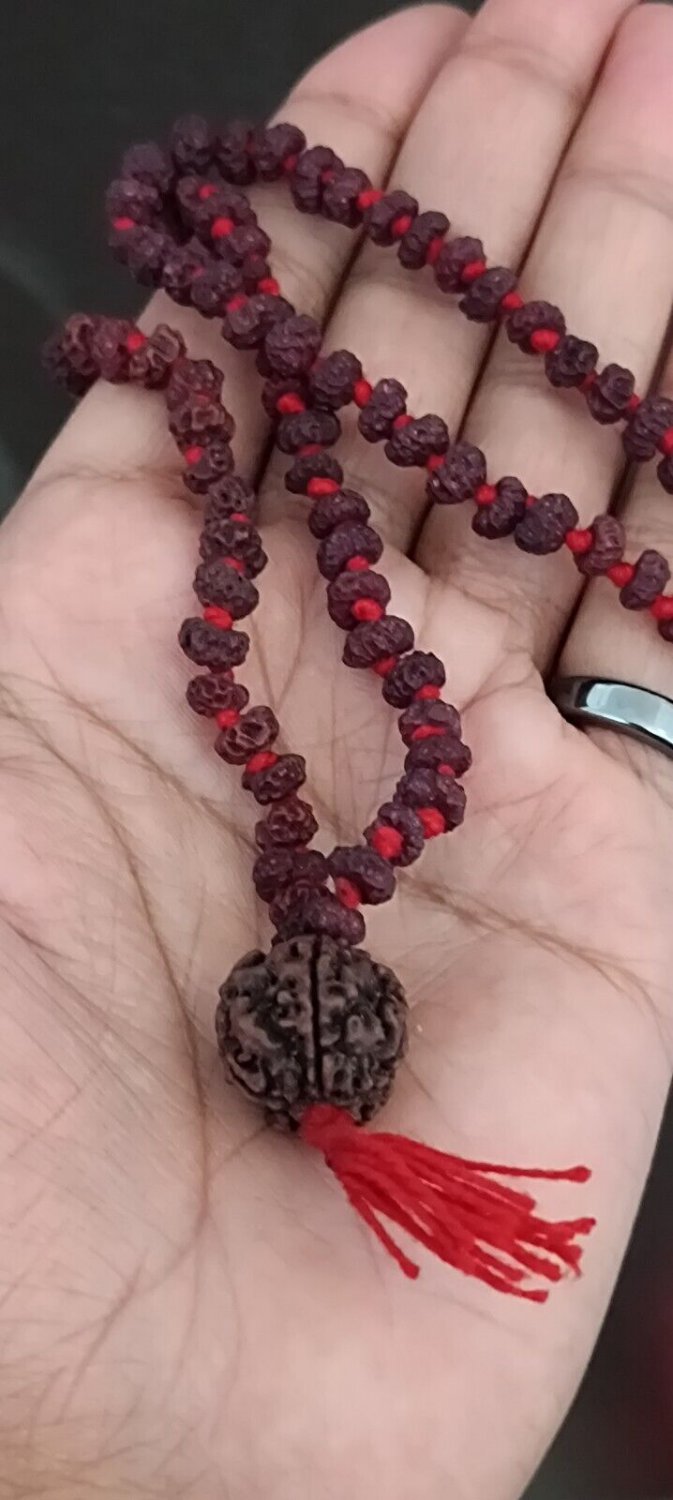 Real Aghori Made Kali Ashta Siddhi Necklace - Obtained 8 Occult Psychic Powers
