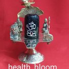Brass Eternal Shivling with Sheshnag Showpiece Home Decor