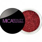 MICA BEAUTY Mineral Body & Eye Shadow Glitter Sexy RED 221 Full Size 2.5g NeW