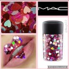 MAC Galactic Glitter Hearts Pink Hearts Glitter Lip Nail Eye Face Full Size NW