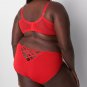 Lane Bryant CACIQUE Silky SPLIT GUSSET Open Hipster Panties RED Lacy PLUS 26/28