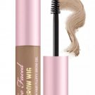 Too Faced Brow Wig Brush On Hair Fluffy Brow Gel TAUPE Ash Blonde .19oz 5ml NIB