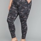 LANE BRYANT Gray Camo Camouflage Utility Skinny Pants Studded Hem PLUS 18 NWT