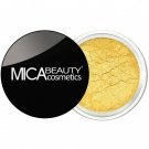 MICA BEAUTY Mineral Eye Shadow Glitter SUNSHINE 101 Yellow Full Size 2.5g NeW