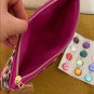 ESTEE LAUDER Leopard Print Lilies & Dragonfly Cosmetic Makeup Bag Gemstone Stick