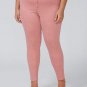 LANE BRYANT Mid Rise Super Stretch ANKLE SKINNY Leggings Jeans ROSE PLUS Sz 18