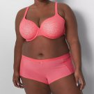 Lane Bryant CACIQUE Cotton BOYSHORT Panty CORAL PINK PEACH Plus Size 26/28 NWT