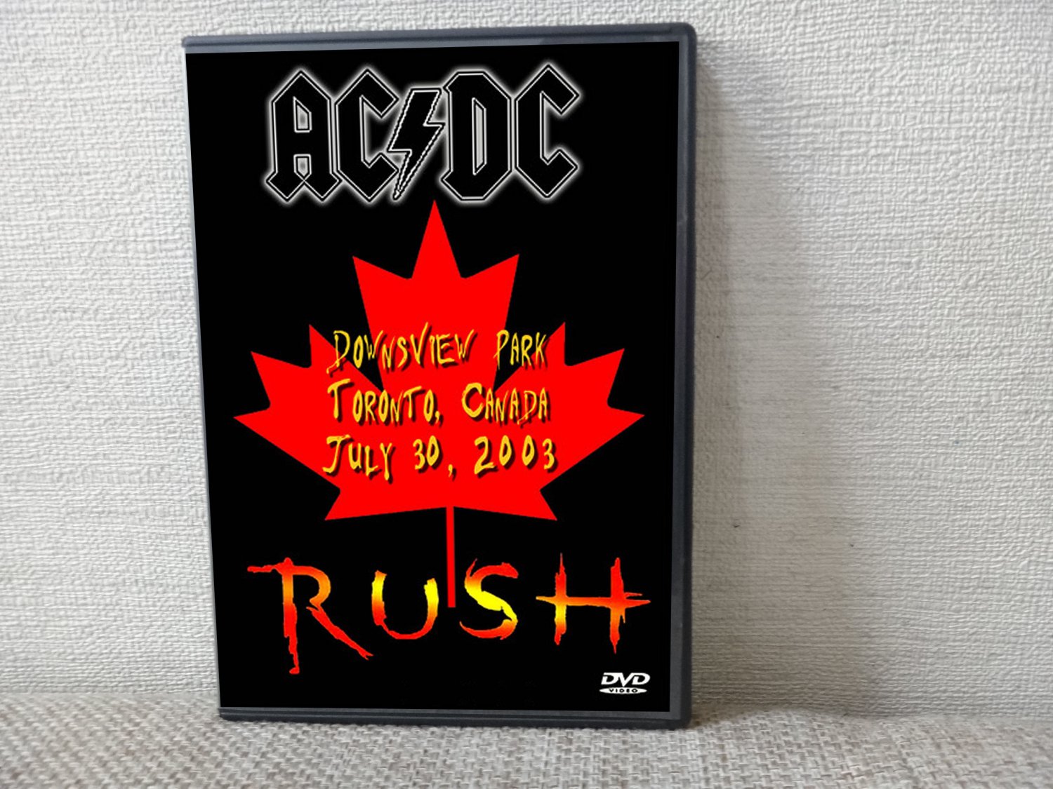 AC/DC & RUSH Downsview Park , Toronto, Canada July 30, 2003 DVD