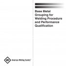AWS B2.1/B2.1M-BMG:2021 - Base Metal Grouping for Welding Procedure and Performance Qualification