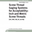 ASME B1.3-2007 (R2022) - Screw Thread Gaging Systems for Acceptability