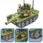 New 336pcs Military 85 Main Battle Tank Building Blocks WW2 Army Soldier Figures Bricks