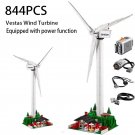 844PCS Creative Series Vestas Wind Turbine Building Blocks Electric Windmill Generator Model