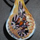 Nemo's Garden BORO Lampwork Glass Pendant Necklace