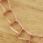 Handcrafted Fold Copper Chain Link Anklet Ankle Bracelet