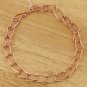 Handcrafted Fold Copper Chain Link Anklet Ankle Bracelet