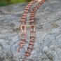 Handcrafted Fold Copper Chain Link Anklet Ankle Bracelet