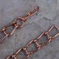Handcrafted Fold Copper Chain Link Anklet Ankle Bracelet