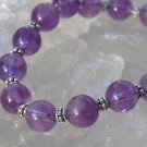 Amethyst Sterling Silver Bracelet Juicy Purple Handcrafted
