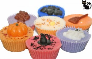Jumbo Fall/Halloween Decorated Wax Tarts