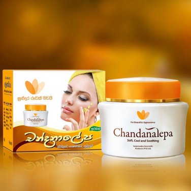 Chandanalepa Ayurveda Herbal Cream Natural Moisturizer Smooth Skin 40g-60g Tracking available