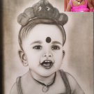 Pencil sketch art, painting drawing, pencil portrait art