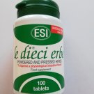 ESI LE DIECI ERBE Nutritional supplement for Constipation Laxative 100tabs