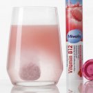 3 Tubes MIVOLIS Vitamin B12  60 effervescent Tablets, Strawberry Raspberry