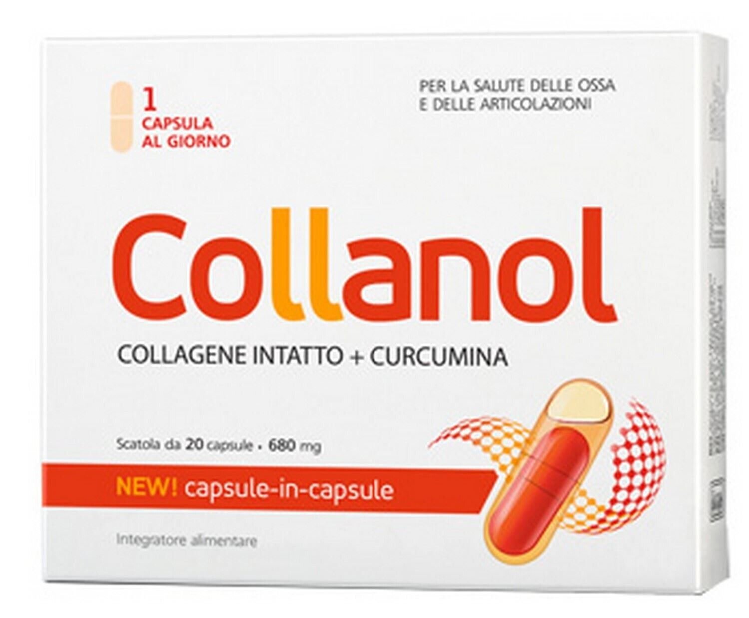 COLLANOL 680 mg for healthy joints and bones x20 capsules