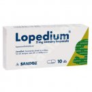 Lopedium 10 capsules for diarrhea Sandoz