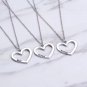 Hollow Out Heart Design Best Friend Forever Necklace Set BFF Chain Choker