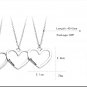 Hollow Out Heart Design Best Friend Forever Necklace Set BFF Chain Choker