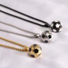 Stainless Steel Football Pendant Chain Necklace for Men Boy Jewellery Soccer HNSP
